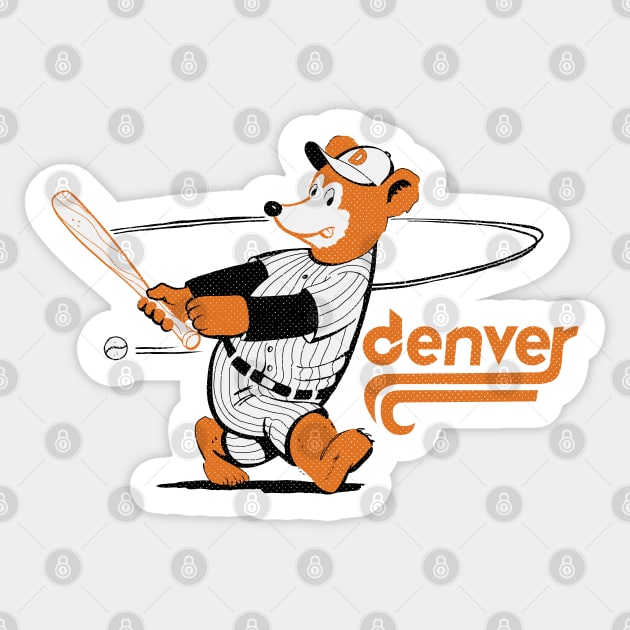 Defunct Denver Bears Minor League Baseball 1982 Sticker by LocalZonly